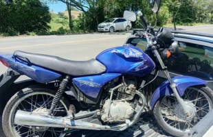 Casal fica ferido após queda de motocicleta na SC-108, em Cocal do Sul